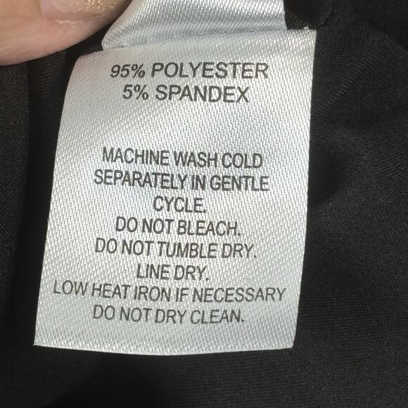 Crosby Womens Jacket Black Large Zip Up Bomber Style Business Casual Stretch - Picture 6 of 7